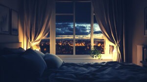 Cozy bedroom close-up