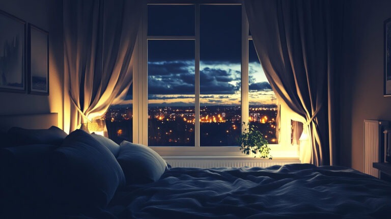 Cozy bedroom close-up